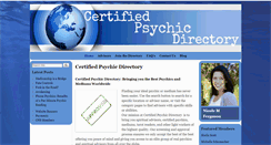 Desktop Screenshot of certifiedpsychicdirectory.com