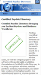 Mobile Screenshot of certifiedpsychicdirectory.com