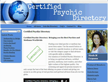 Tablet Screenshot of certifiedpsychicdirectory.com